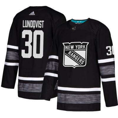 Adidas New York Rangers #30 Henrik Lundqvist Black Authentic 2019 All-Star Stitched NHL Jersey